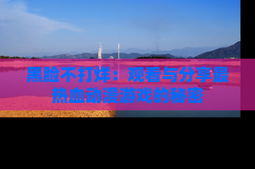 黑脸不打烊：观看与分享最热血动漫游戏的秘密
