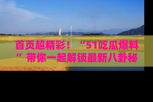 首页超精彩！“51吃瓜爆料”带你一起解锁最新八卦秘闻！
