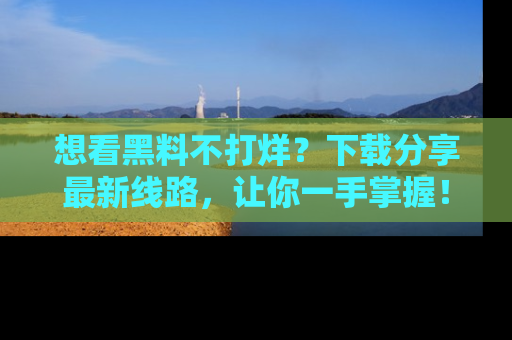 想看黑料不打烊？下载分享最新线路，让你一手掌握！