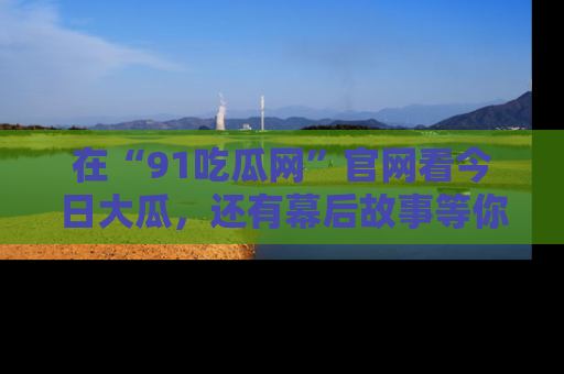 在“91吃瓜网”官网看今日大瓜，还有幕后故事等你来挖掘！