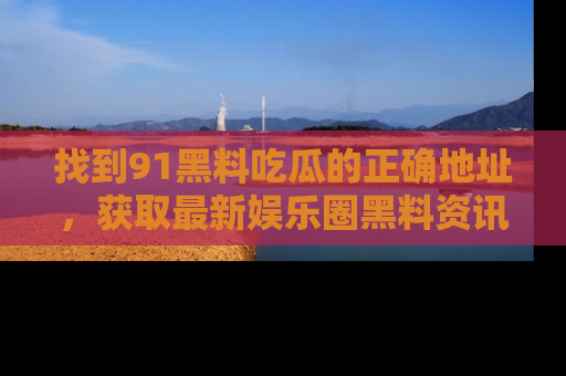 找到91黑料吃瓜的正确地址,获取最新娱乐圈黑料资讯